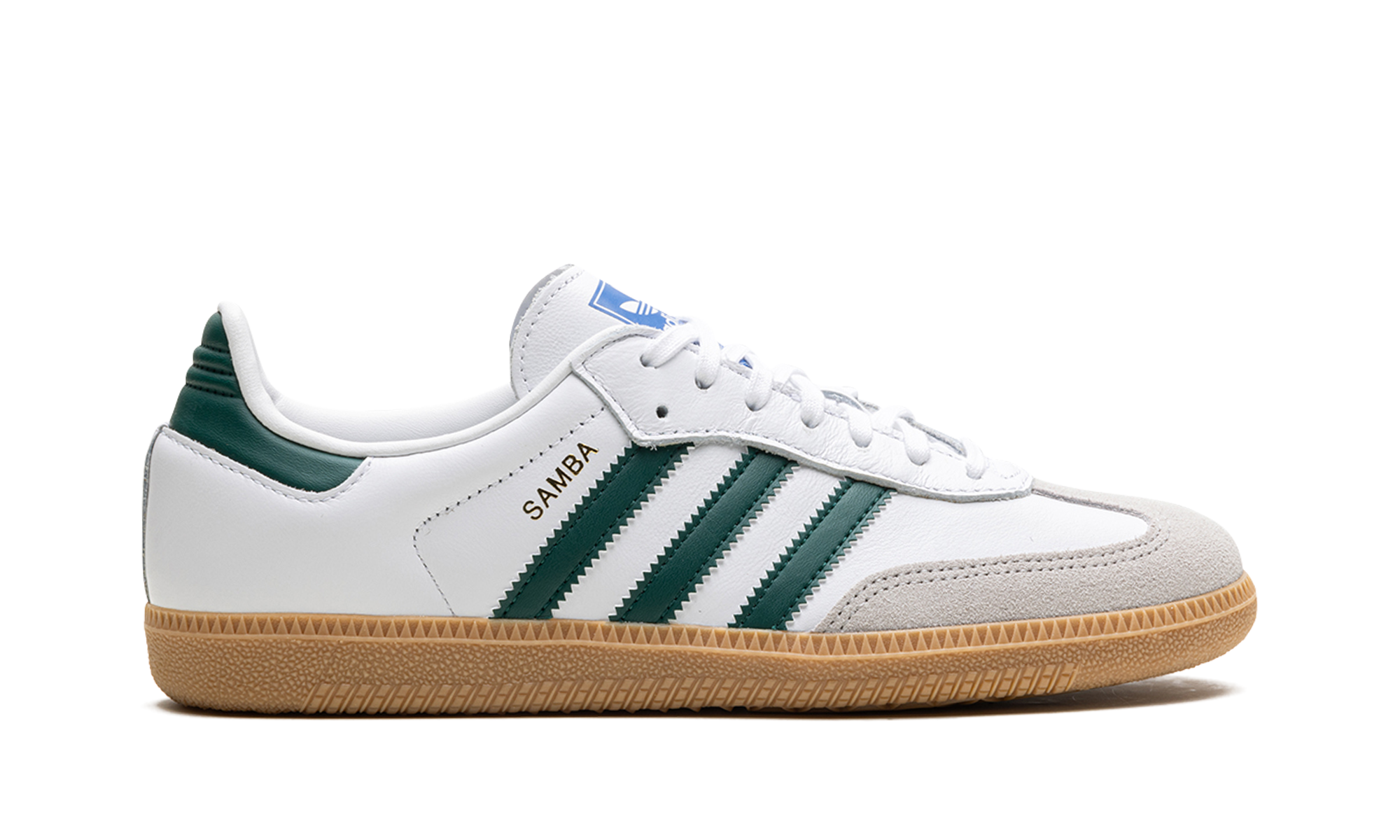 adidas samba og white collegiate green gum kids+IE1331+right view