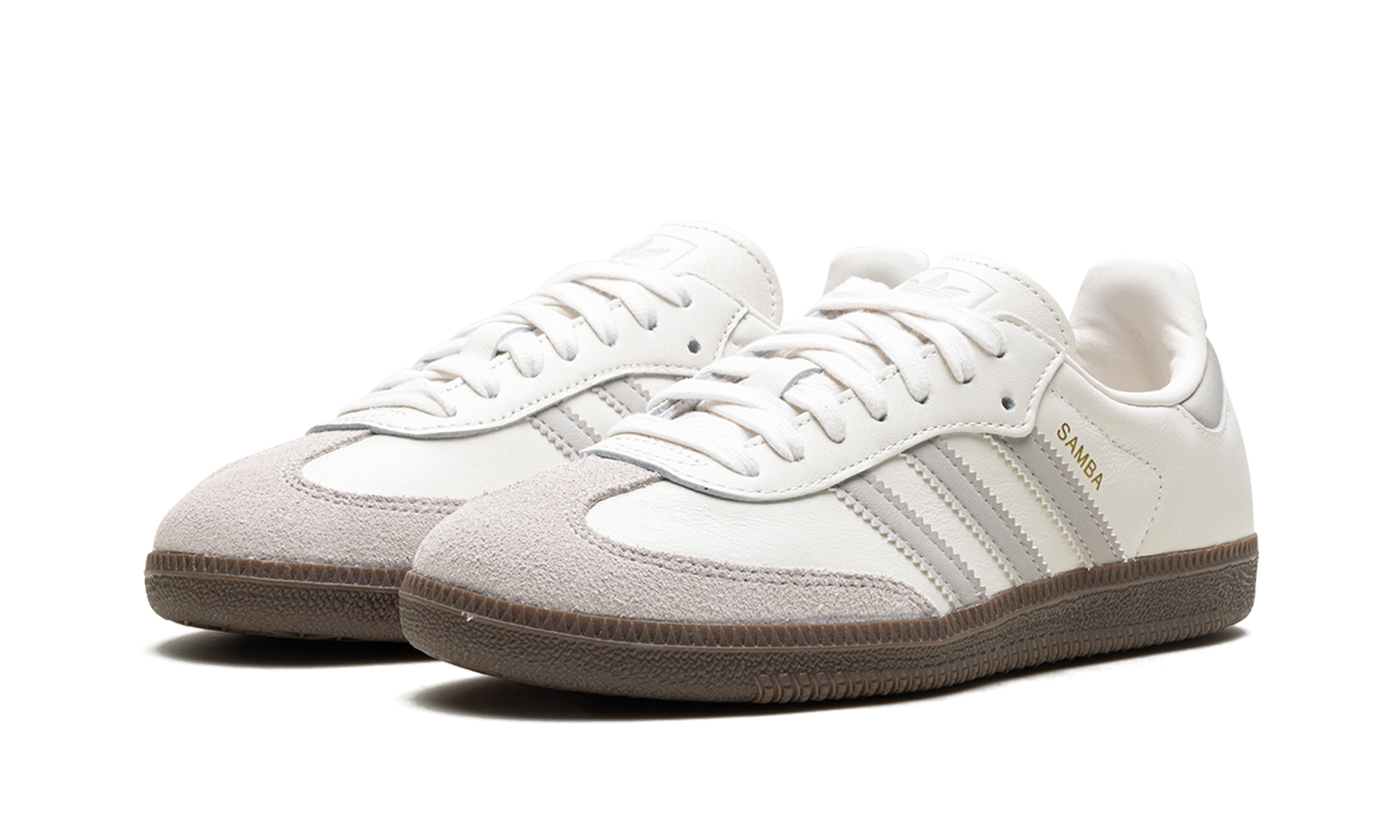 adidas samba og white granite women s+JH6479+diagnol left view