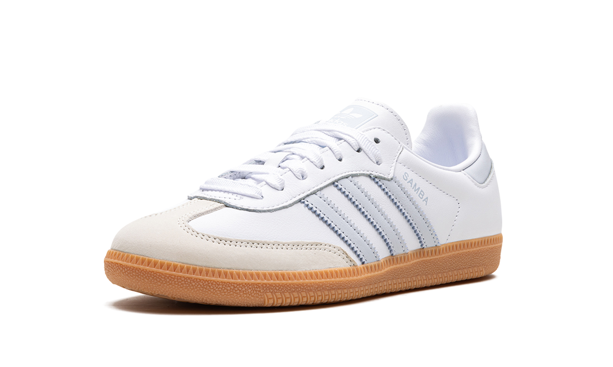 adidas samba og white halo blue gum women s+IE0877+left diagnol single view