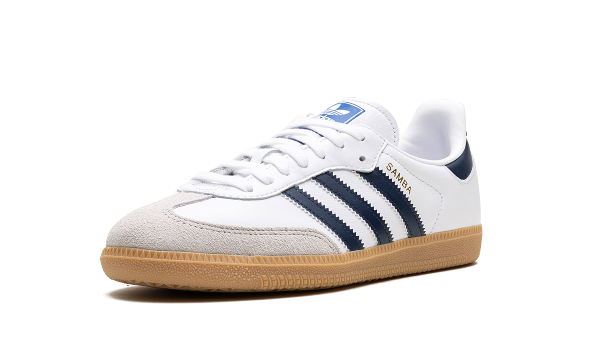 adidas samba og white night indigo gum+IF3814+left diagnol single view