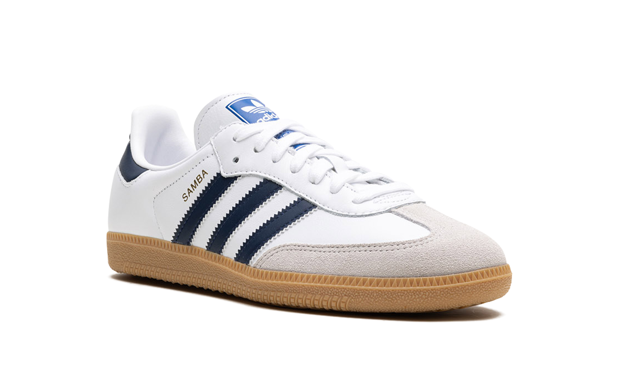 adidas samba og white night indigo gum+IF3814+diagnol right view