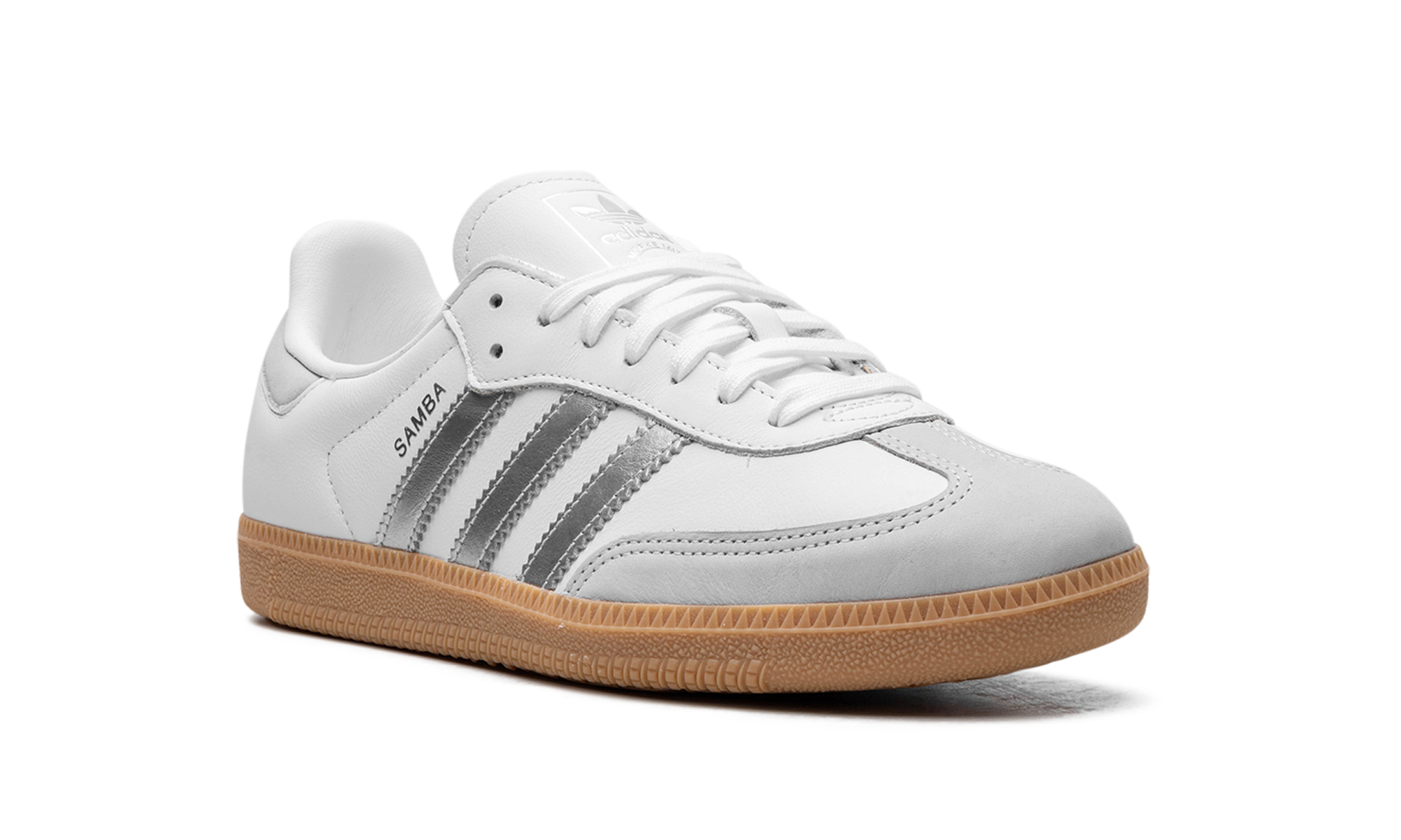adidas samba og white silver metallic grey women s+JI2725+diagnol right view
