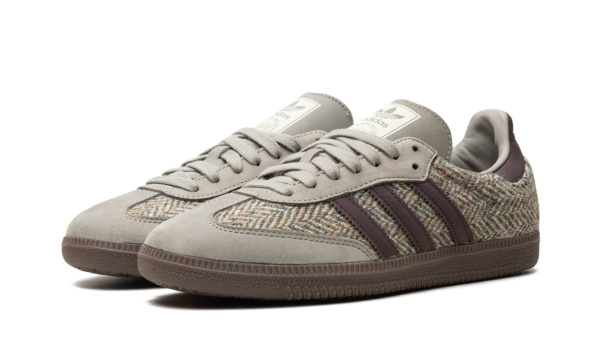 adidas samba og wonder beige tweed+ID1449+diagnol left view