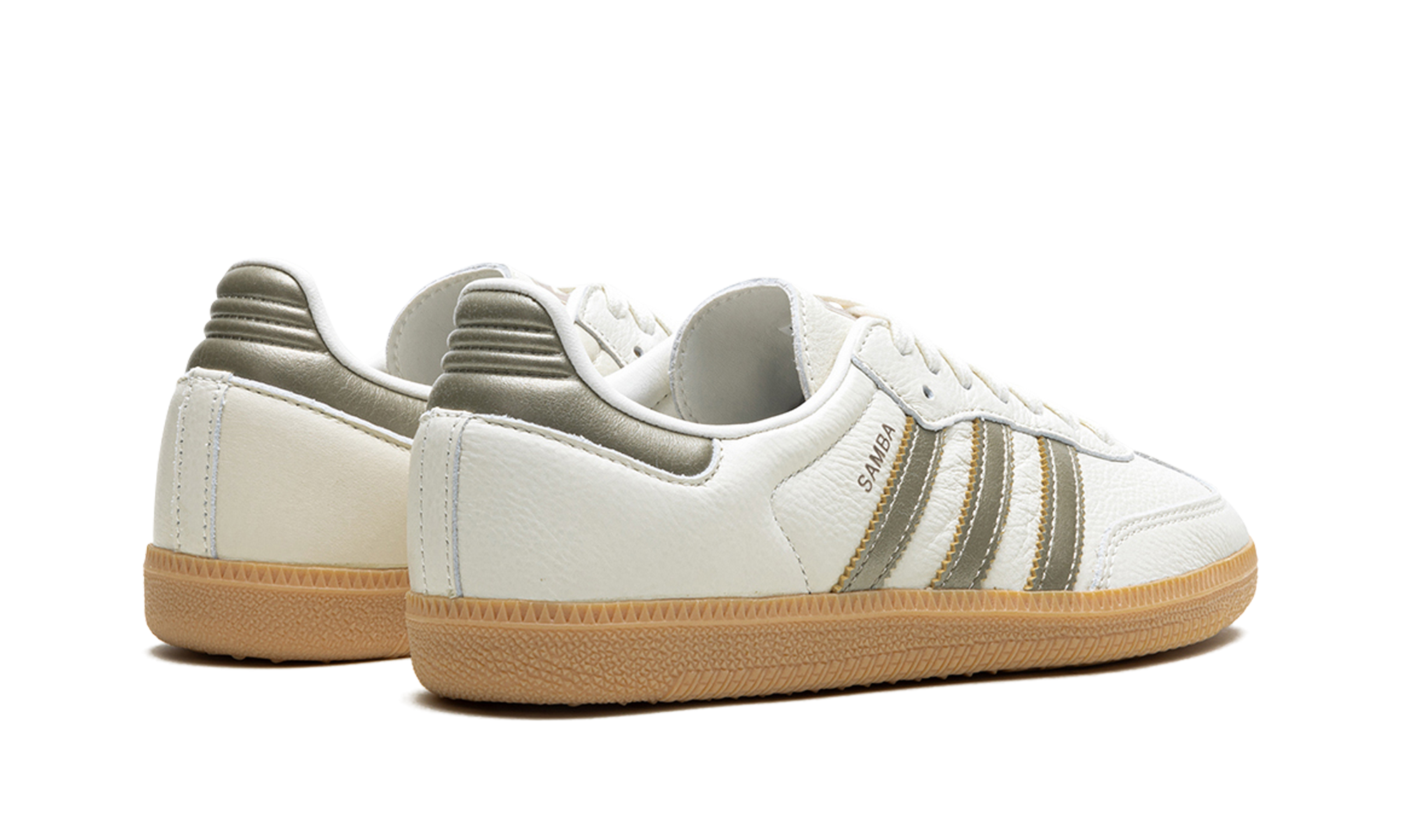 adidas samba og wonder gold metallic women s+IG1964+diagnol right behind view