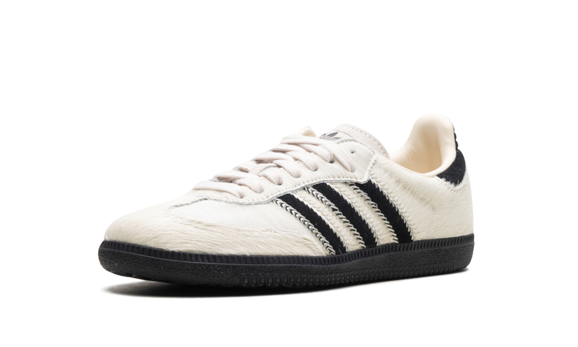 adidas samba og wonder white black pony womens+JP5329+left diagnol single view