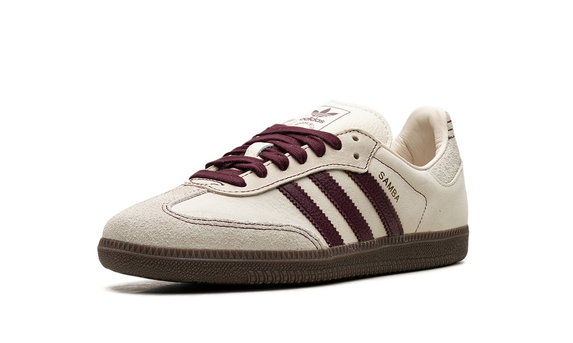 adidas samba og wonder white maroon women s+IG1987+left diagnol single view