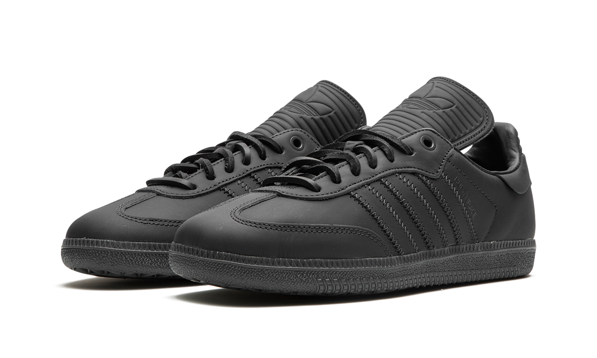 adidas samba pharrell humanrace charcoal+IE7291+diagnol left view