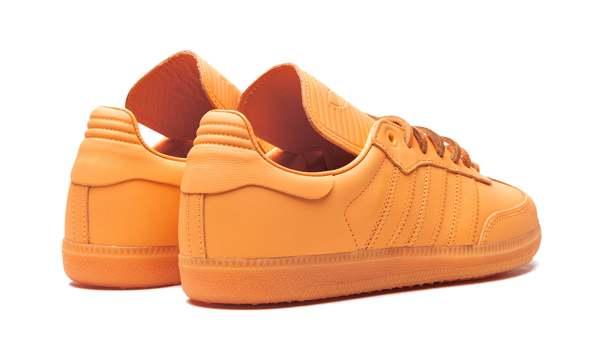 adidas samba pharrell humanrace orange+IE7293+left diagnol single view