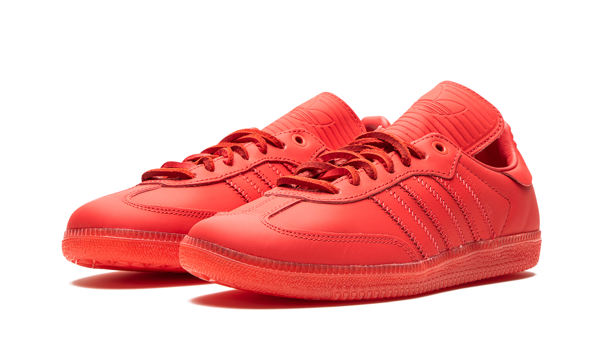 adidas samba pharrell humanrace red+IE7297+diagnol left view