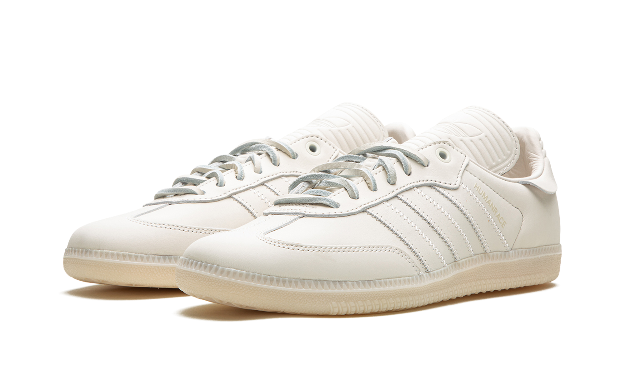 adidas samba pharrell humanrace white+IF5124+diagnol left view