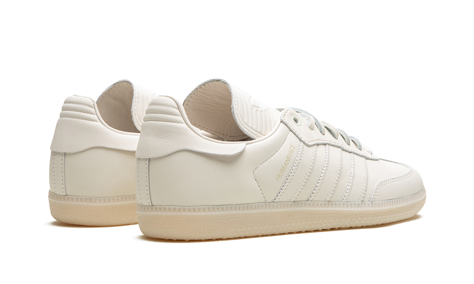 adidas samba pharrell humanrace white+IF5124+diagnol right behind view