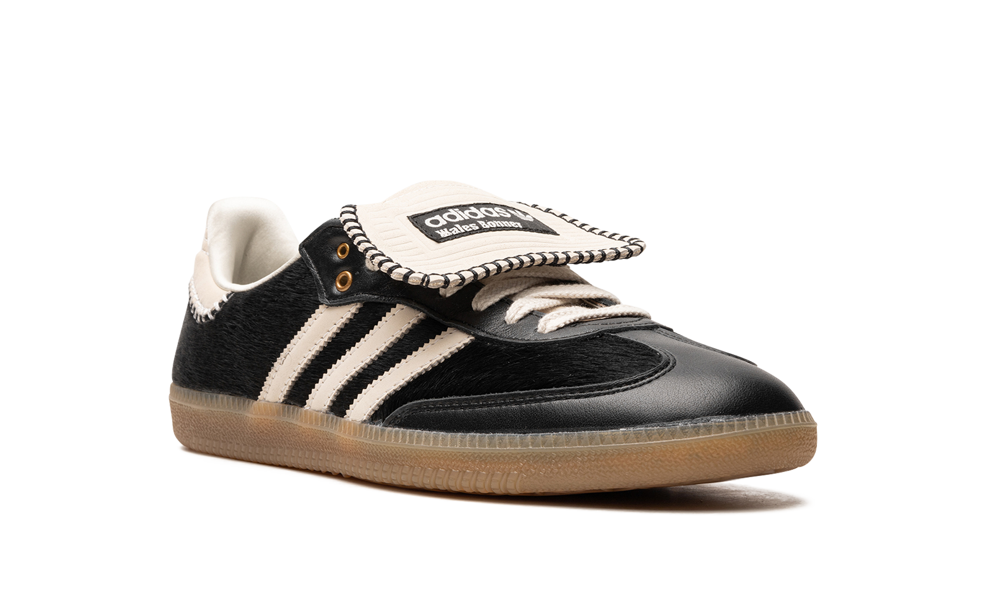adidas samba pony tonal wales bonner core black+IE0580+diagnol right view