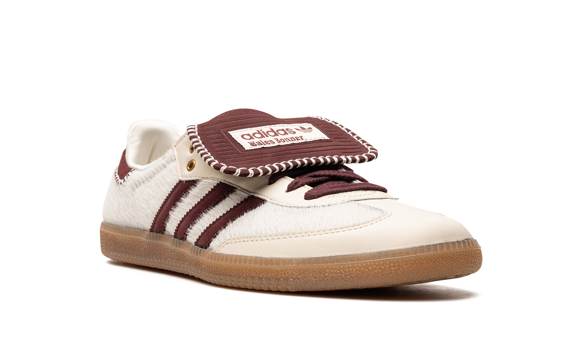 adidas samba pony tonal wales bonner cream white+IE0586+diagnol right view