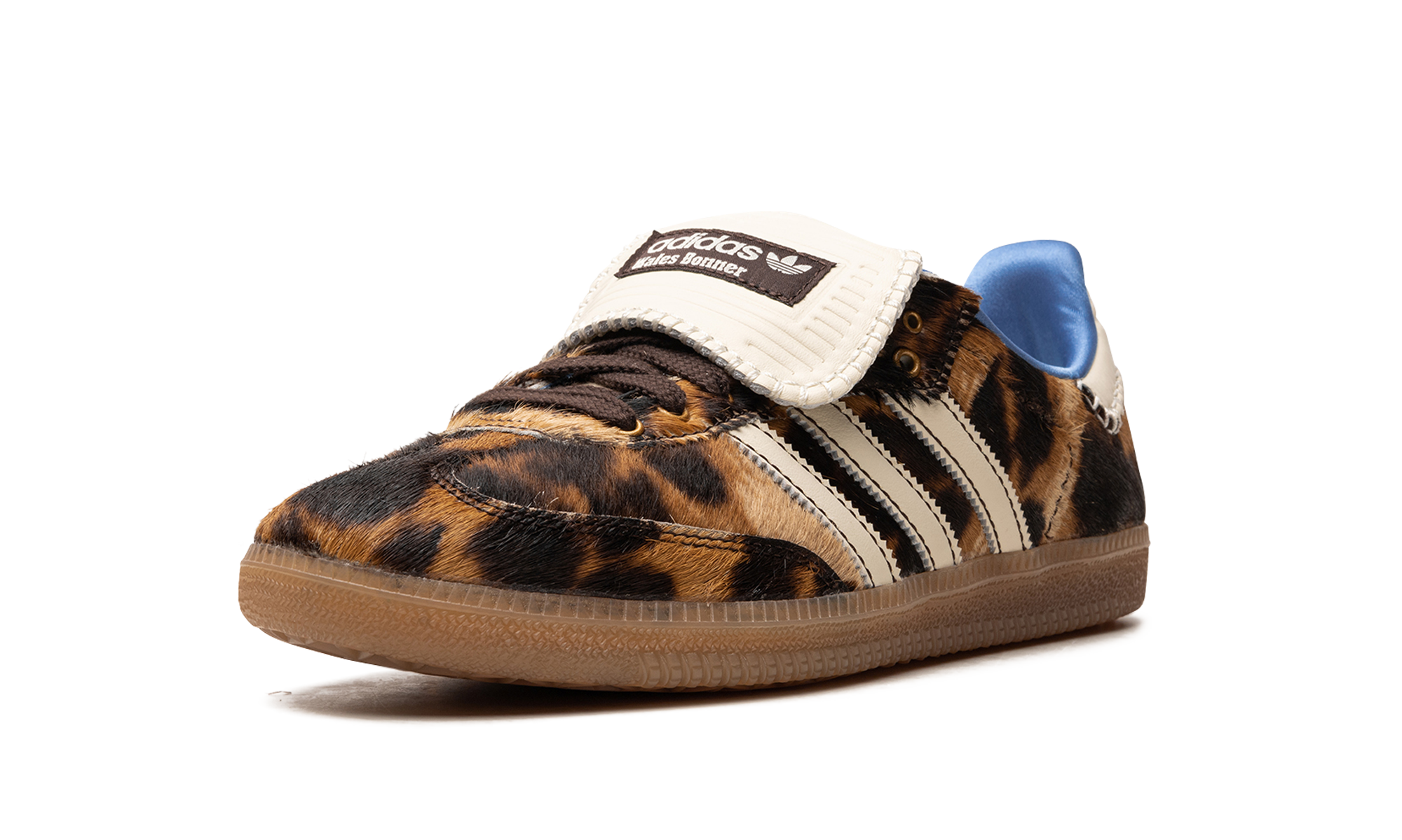adidas samba pony wales bonner leopard+IE0578+left diagnol single view