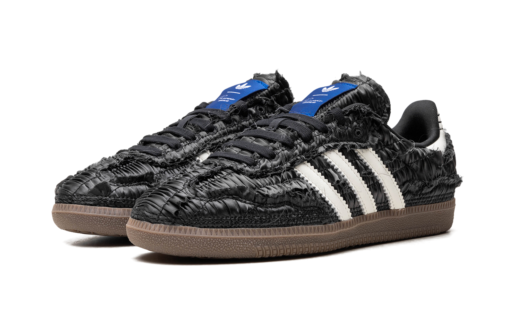 adidas samba reverie by caroline hu clot black+JQ4749+diagnol left view