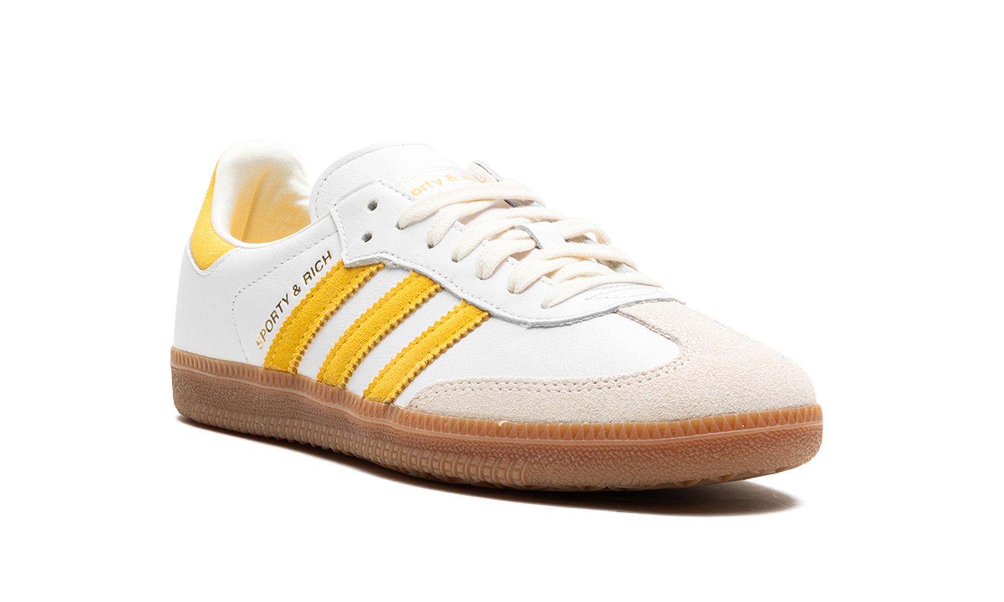 adidas samba sporty rich white bold gold+IF5661+diagnol right view