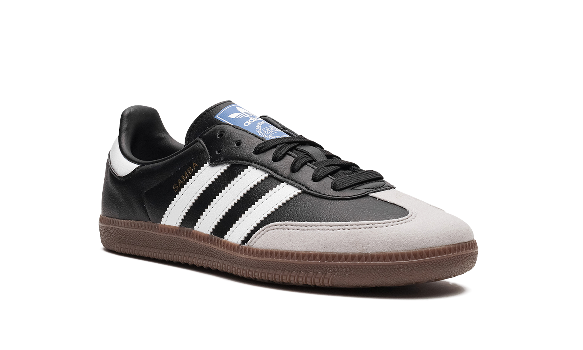 adidas samba vegan black gum+H01878+diagnol right view