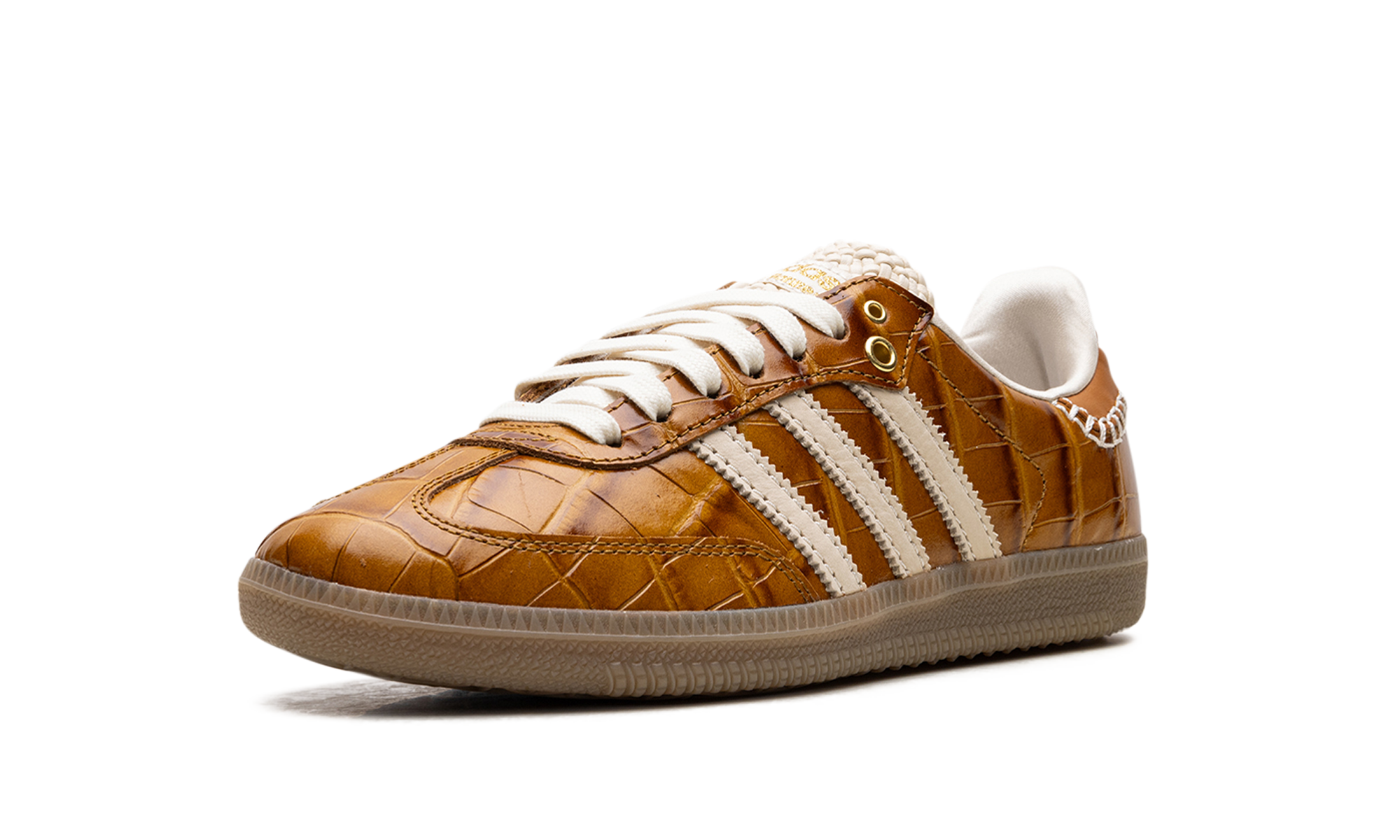 adidas samba wales bonner brown croc+JH9826+left diagnol single view
