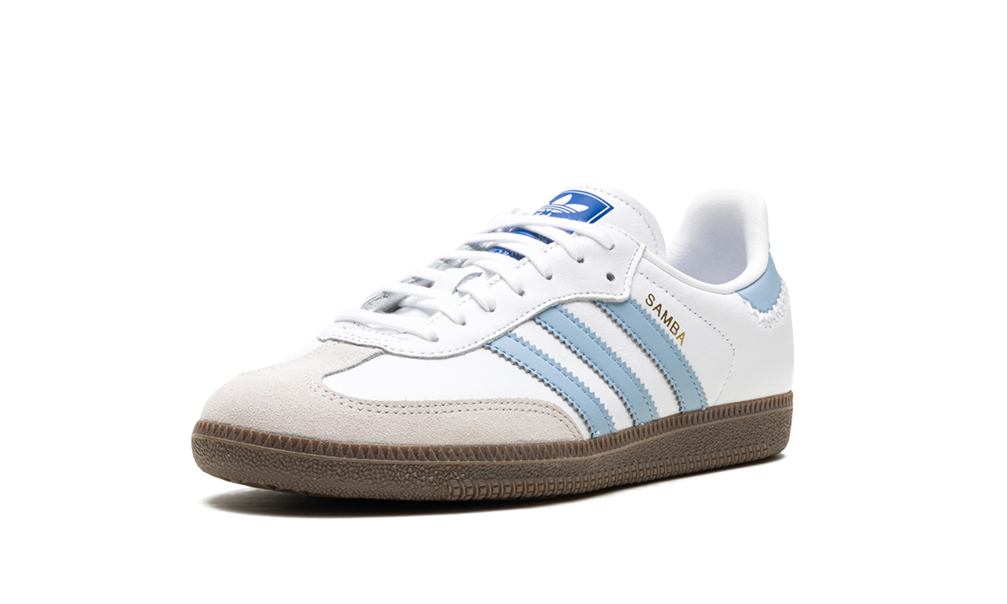 adidas samba white clear sky gs+JI2009+left diagnol single view