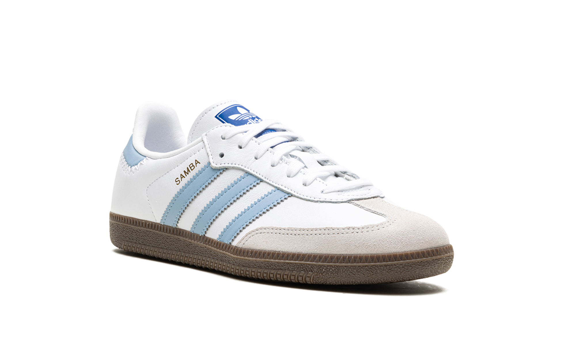 adidas samba white clear sky gs+JI2009+diagnol right view
