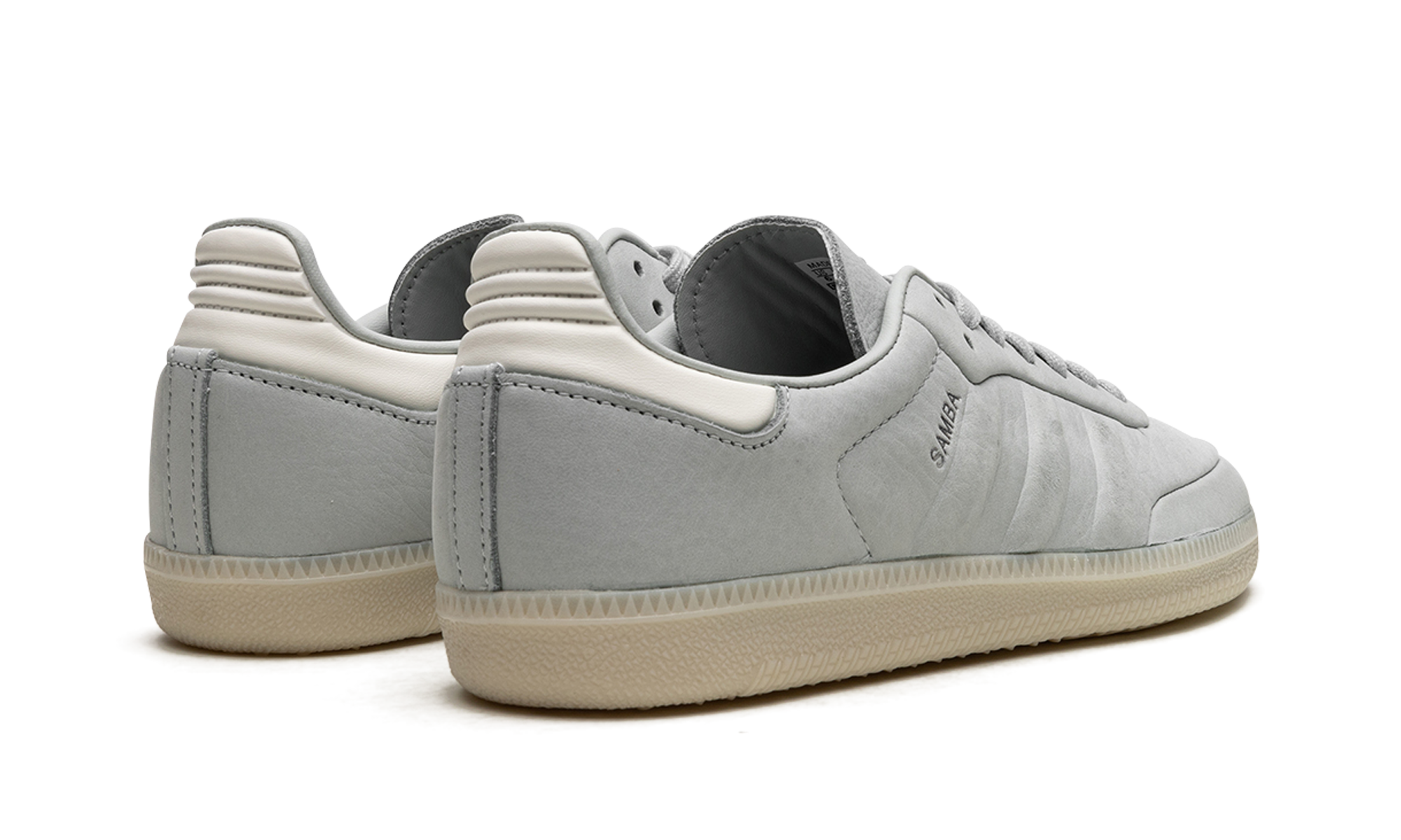 adidas samba wonder silver+IE4957+diagnol right behind view