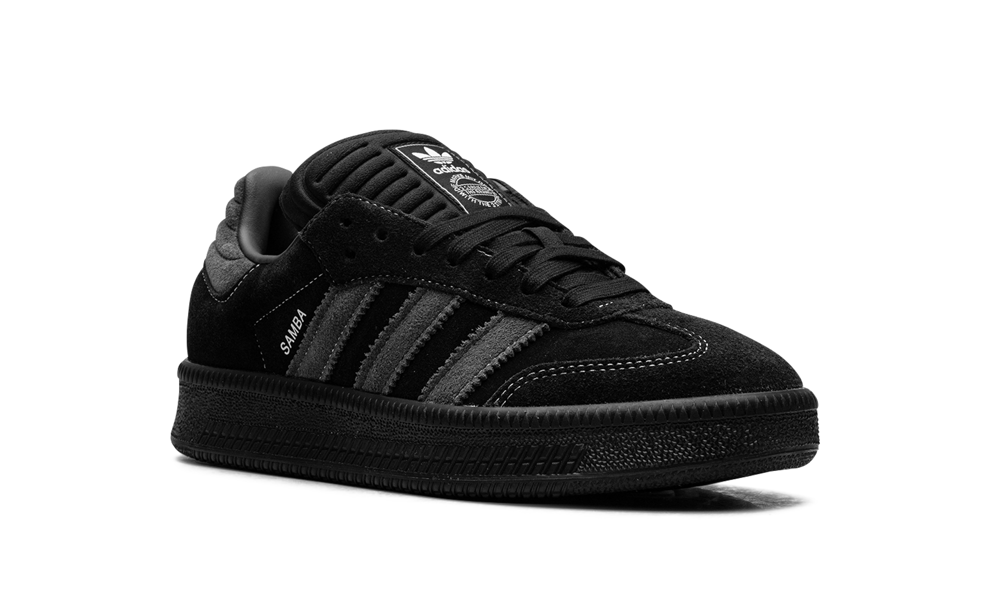 adidas samba xlg black carbon+IH2219+diagnol right view