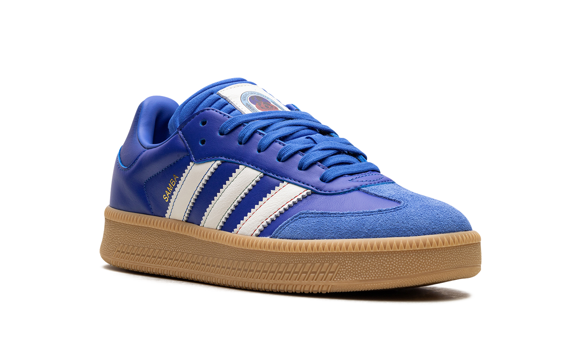 adidas samba xlg blue white gum+JI0865+diagnol right view
