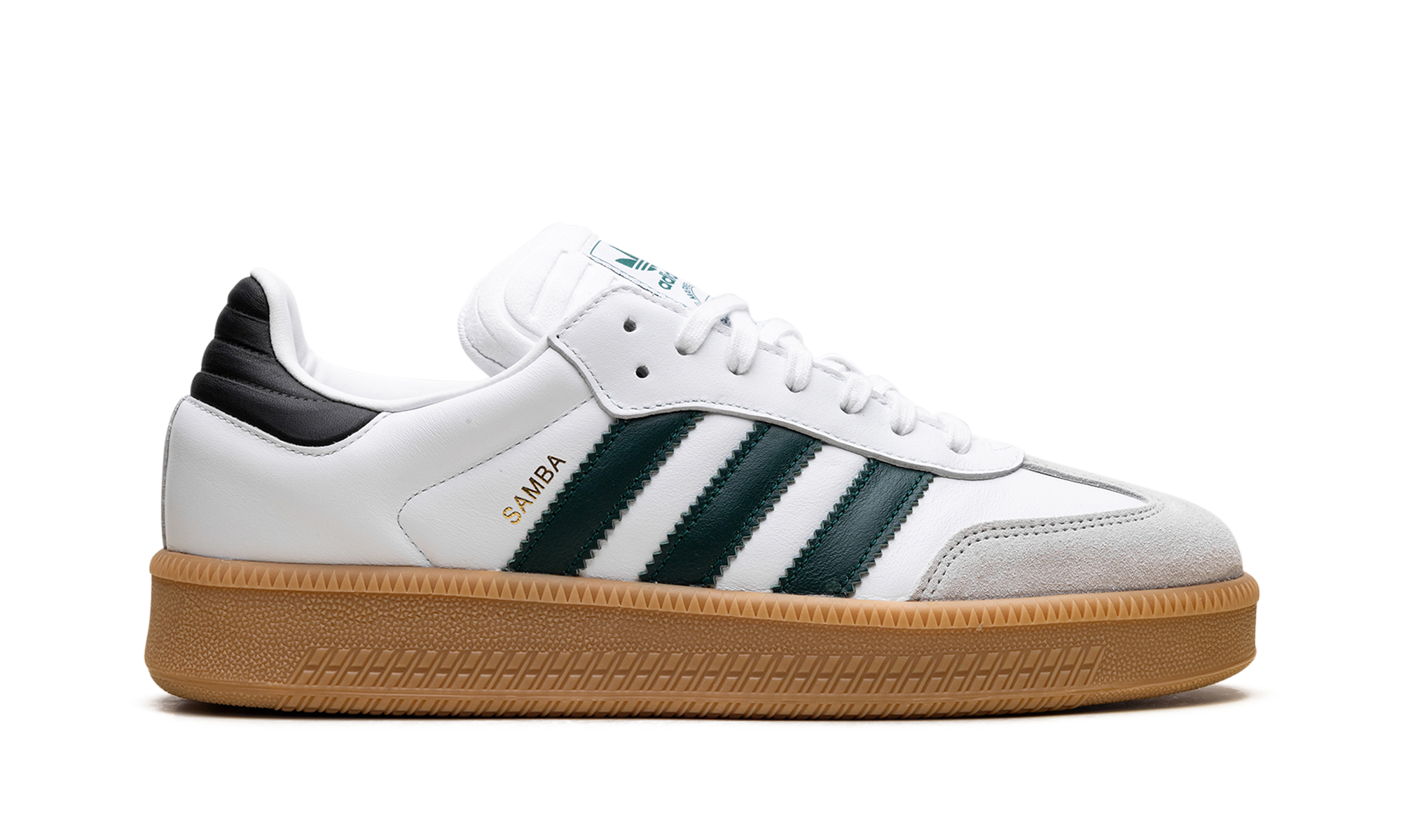 adidas samba xlg cloud white collegiate green+IE9181+right view