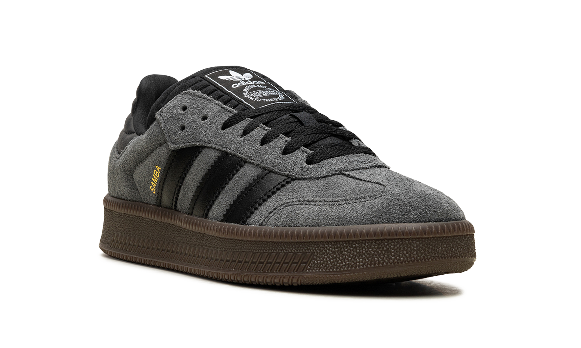adidas samba xlg grey black gum+ID3201+diagnol right view