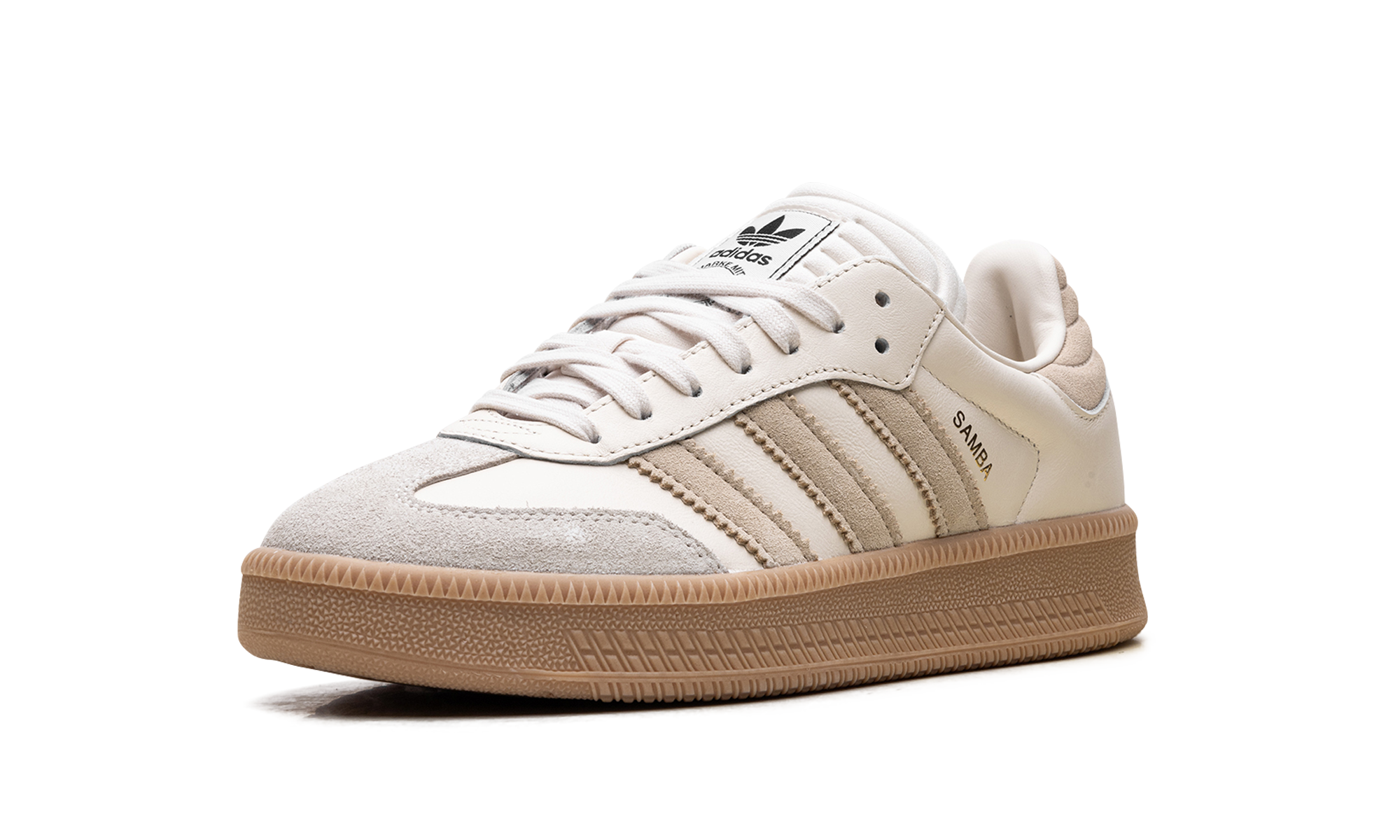 adidas samba xlg magic beige gum+JI0473+left diagnol single view