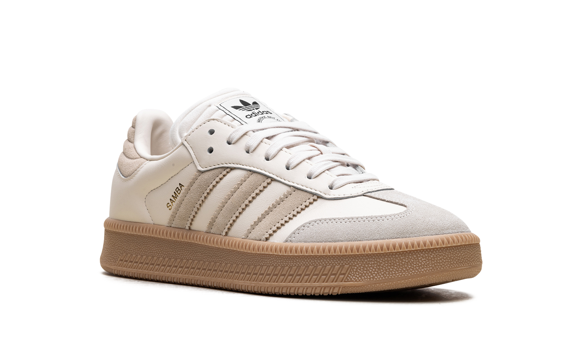 adidas samba xlg magic beige gum+JI0473+diagnol right view