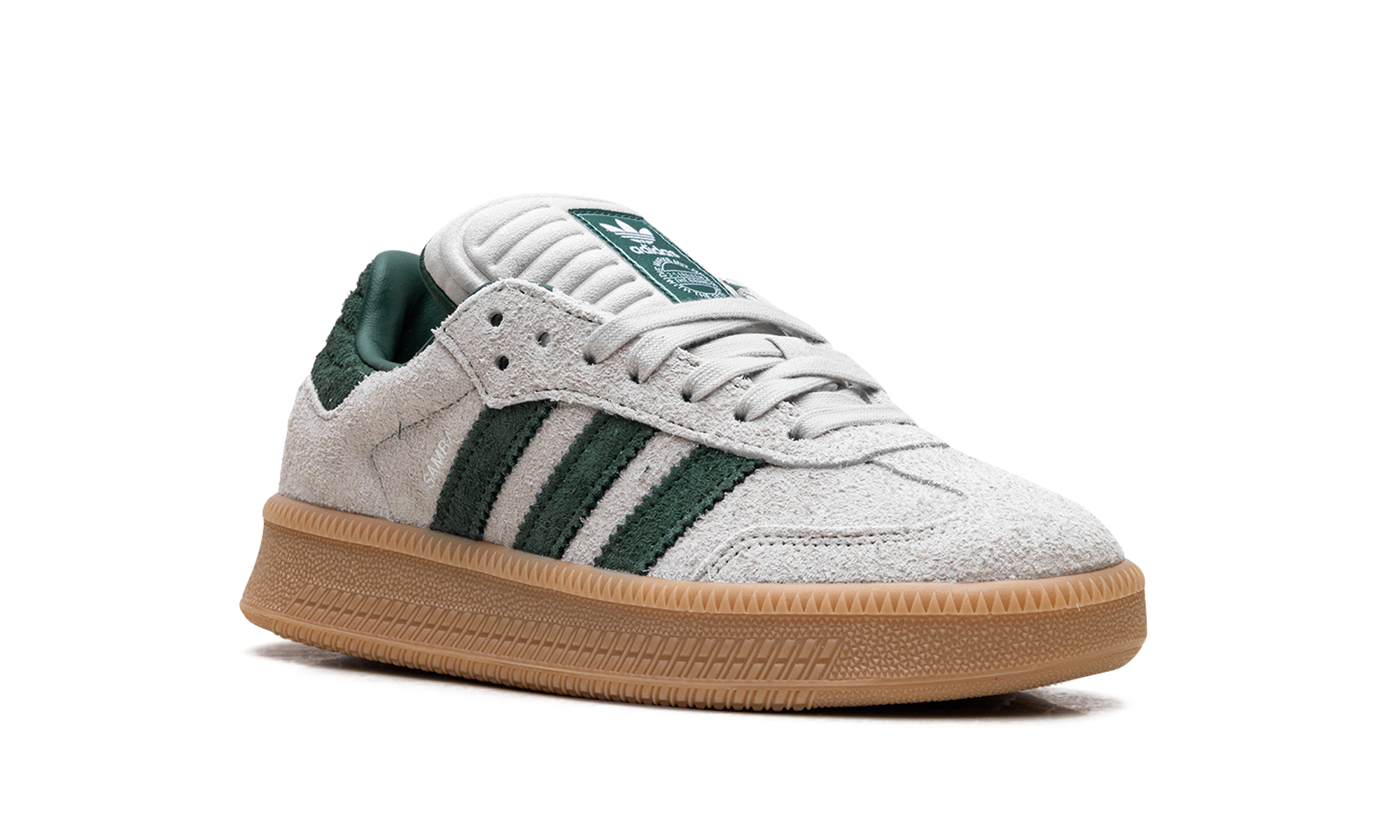adidas samba xlg putty grey collegiate green+JI3197+diagnol right view