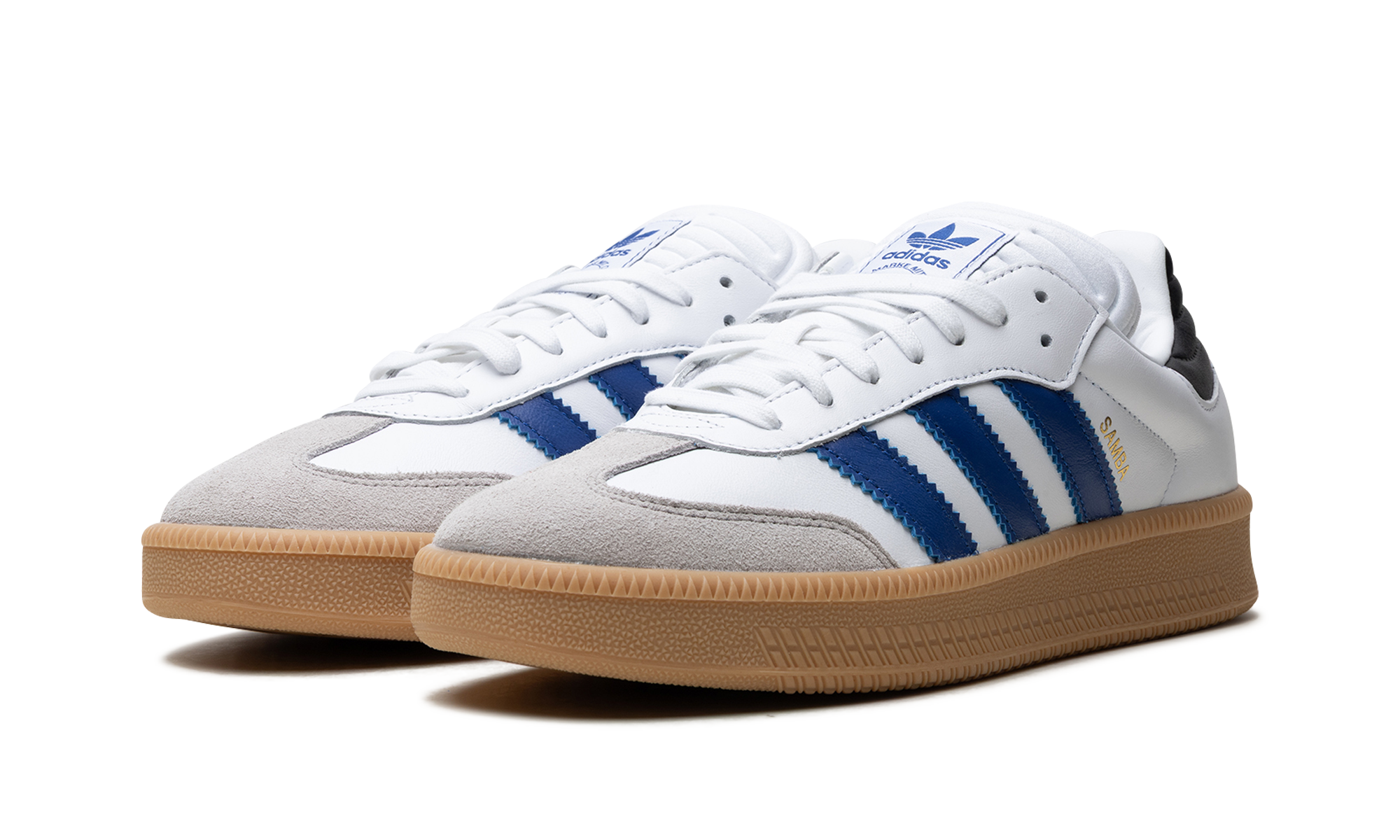 adidas samba xlg royal blue+IE9182+diagnol left view