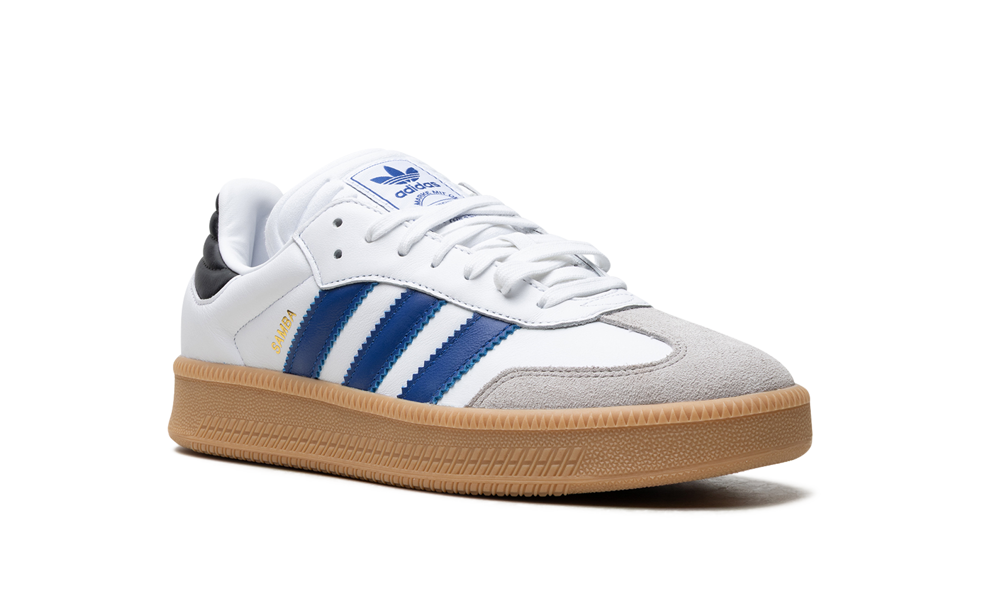 adidas samba xlg royal blue+IE9182+diagnol right view