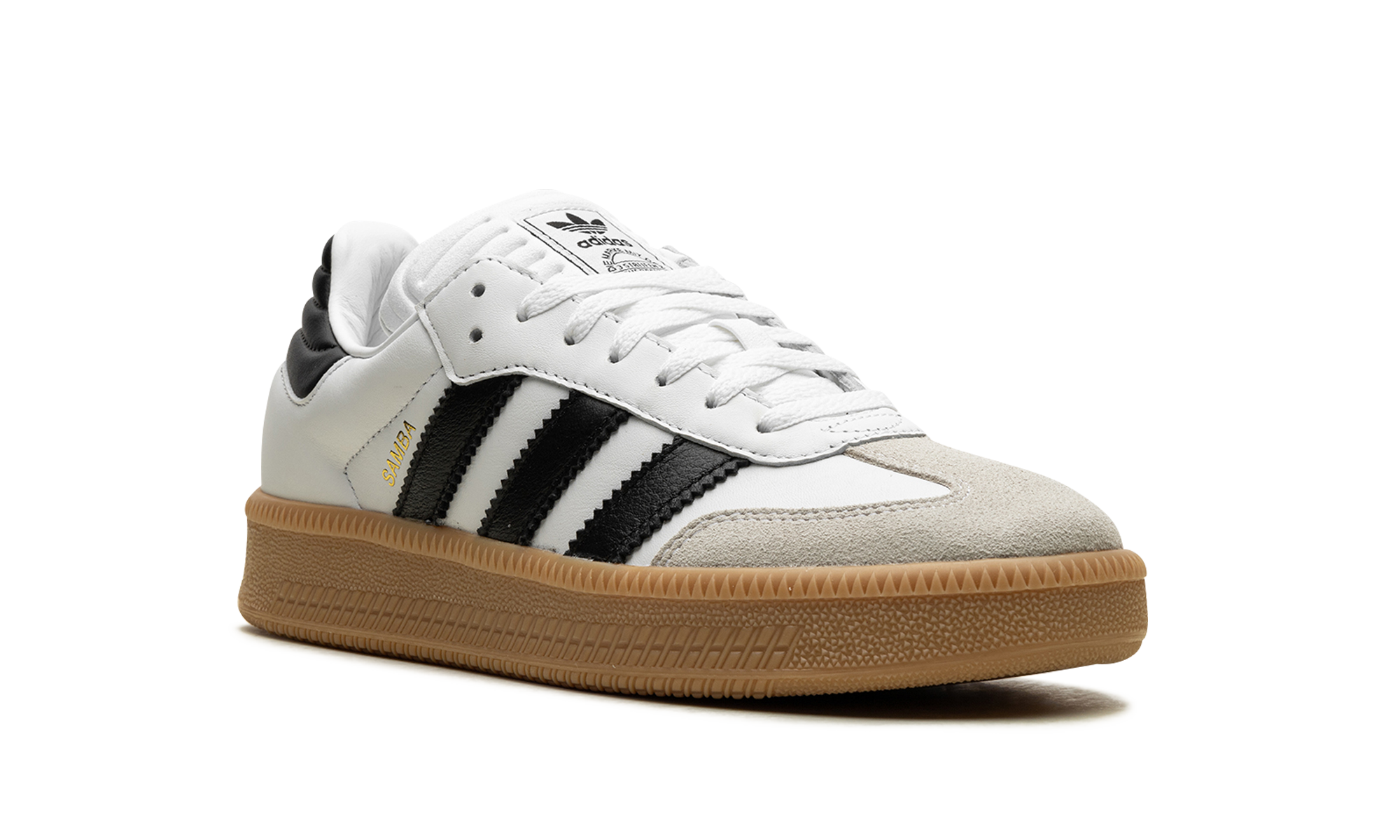 adidas samba xlg white black gum+IE1377+diagnol right view