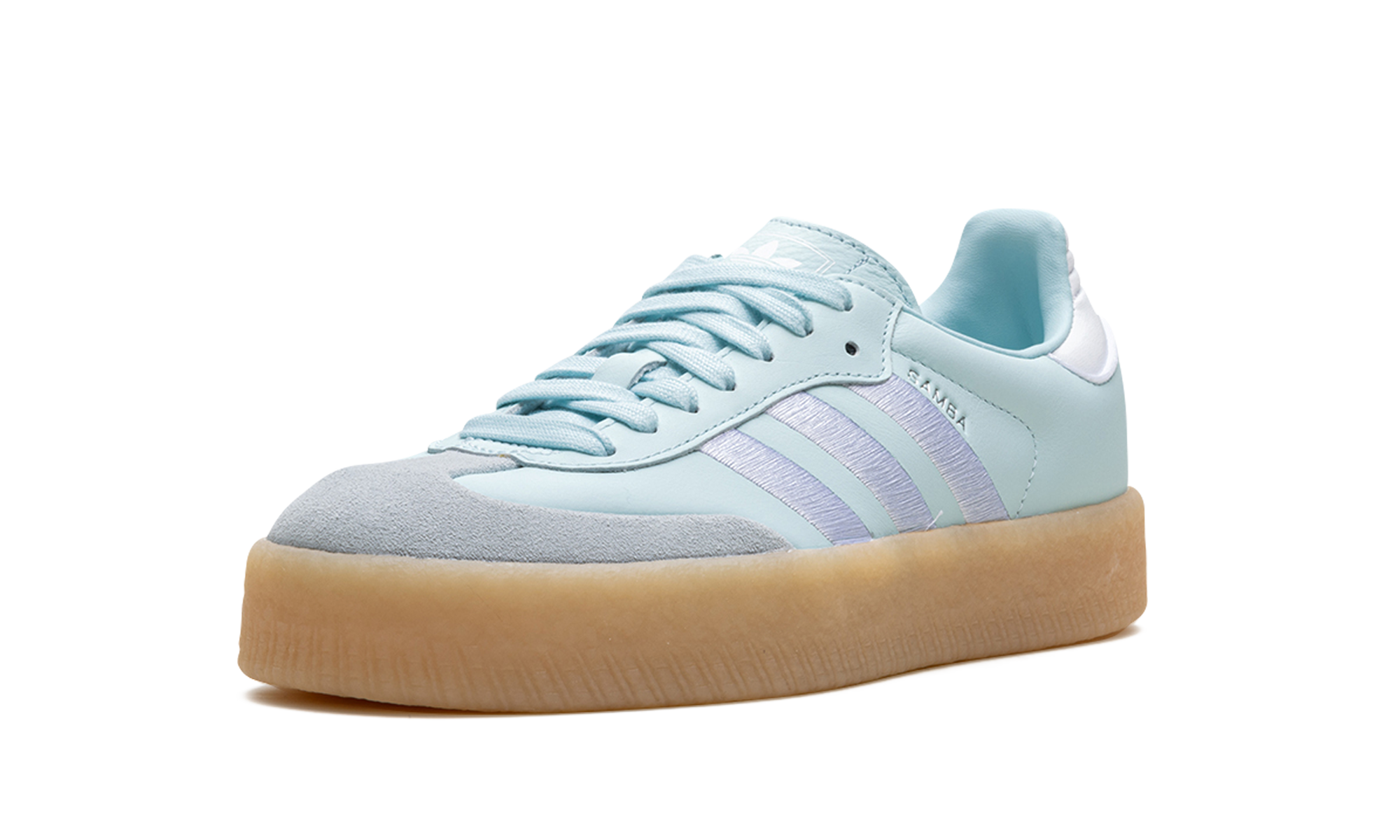 adidas sambae almost blue women s+ID0435+left diagnol single view