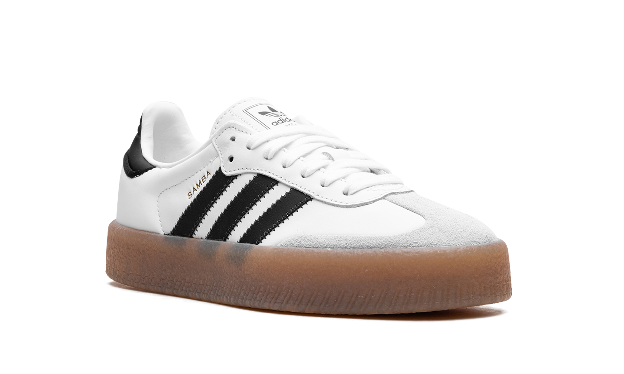 adidas sambae cloud white metallic gold women s+JI1349+diagnol right view