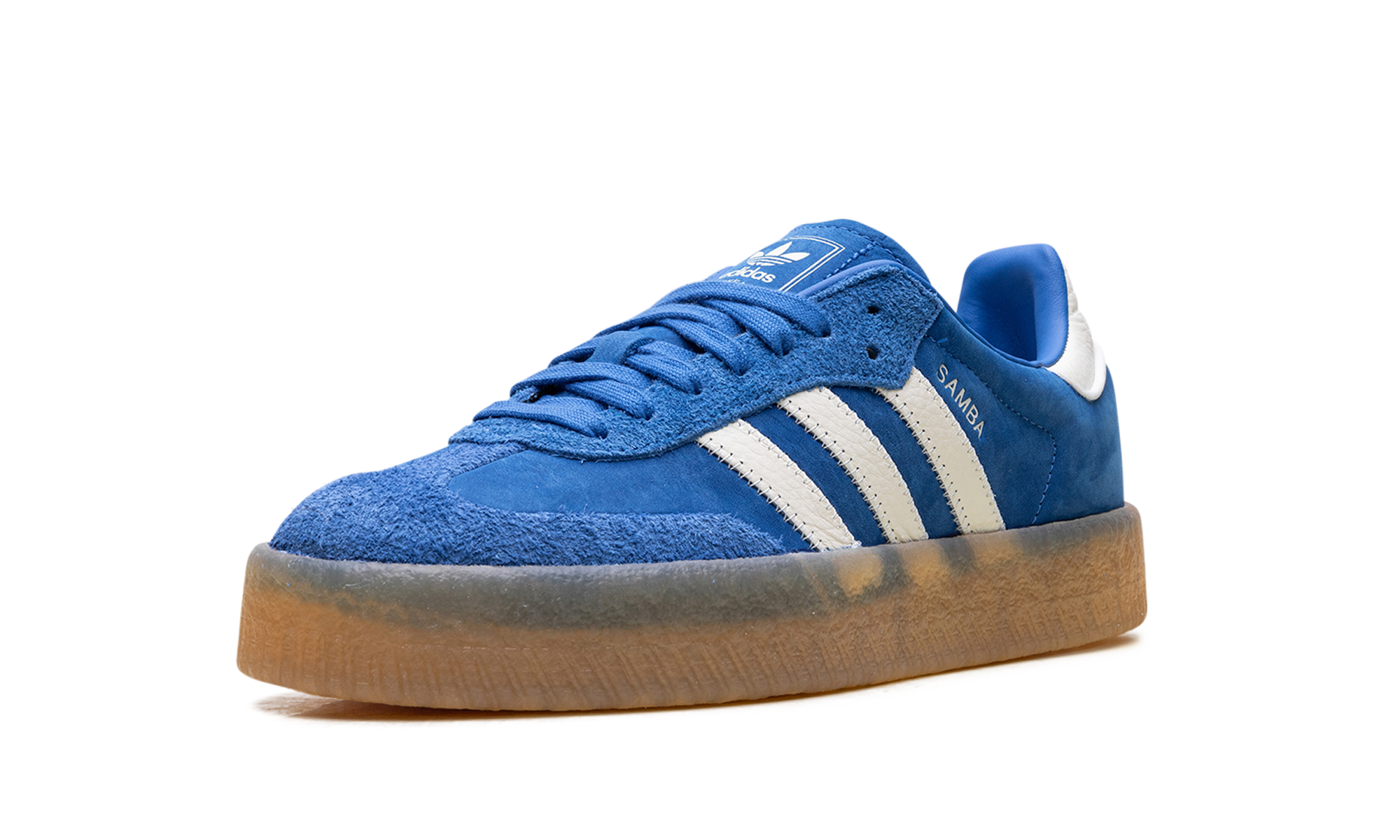 adidas sambae cloud white silver metallic gum women s+JI2743+left diagnol single view
