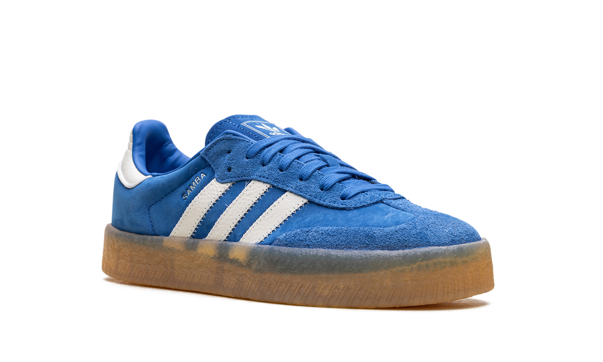 adidas sambae cloud white silver metallic gum women s+JI2743+diagnol right view