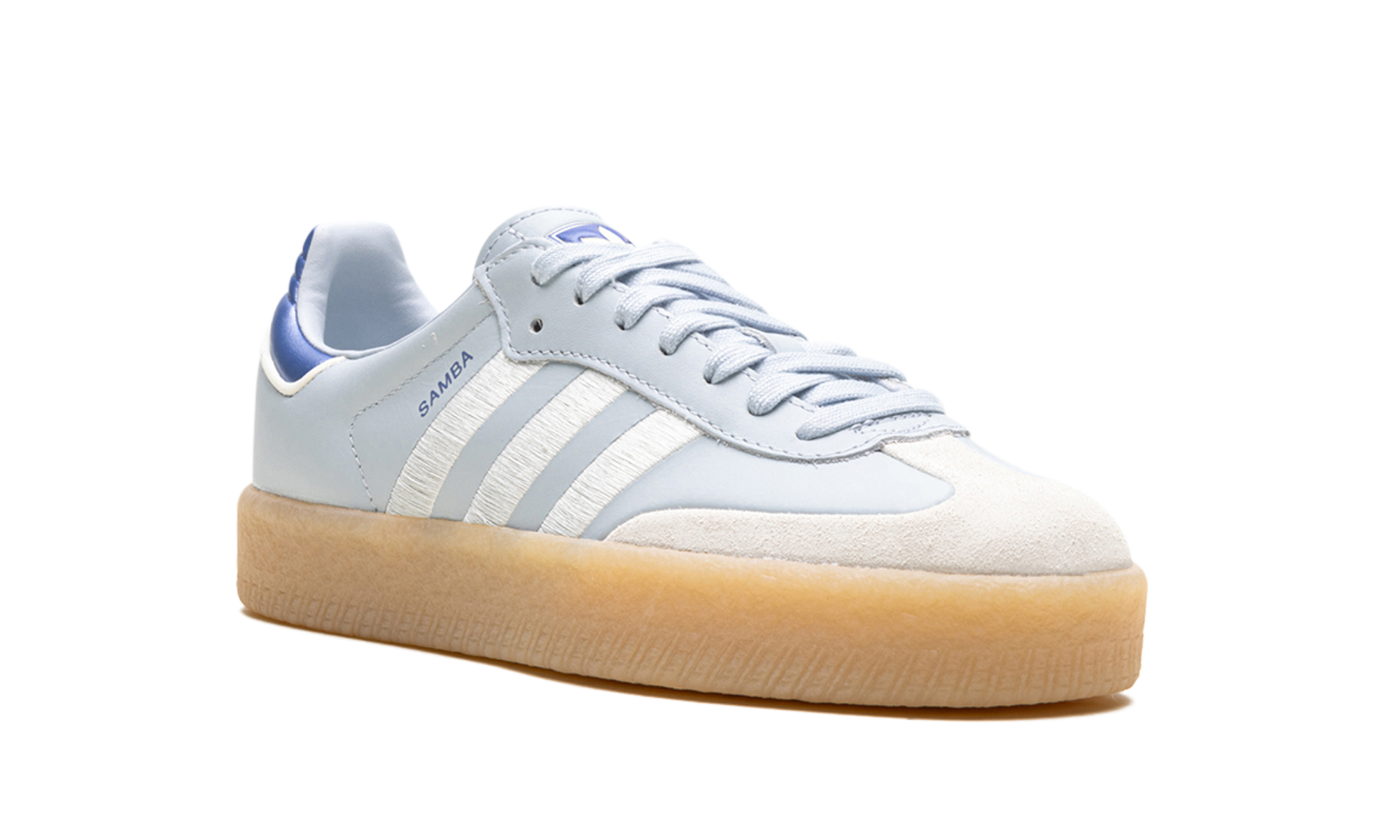adidas sambae halo blue blue spark metallic women s+IG1953+diagnol right view