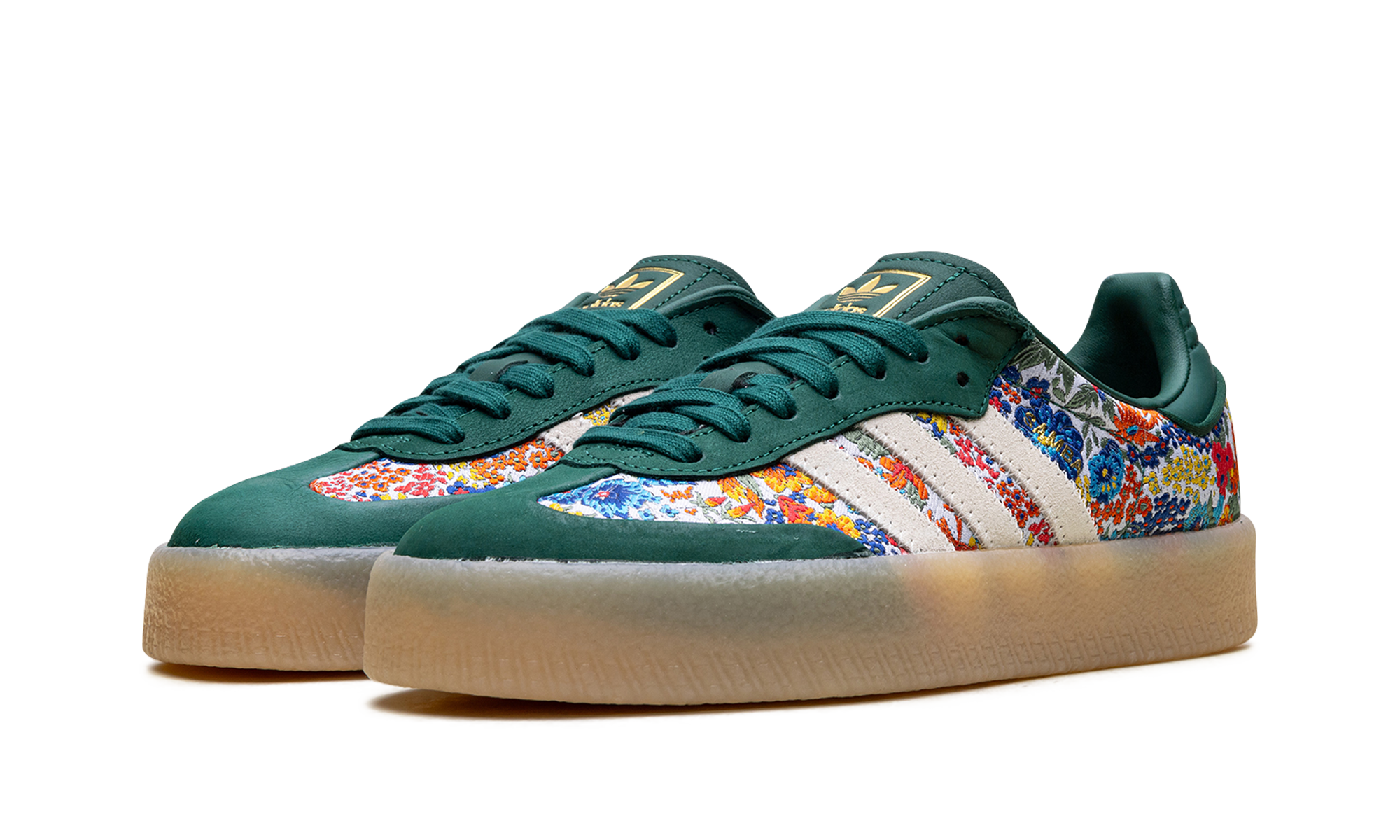 adidas sambae liberty london collegiate green women s+JH7289+diagnol left view