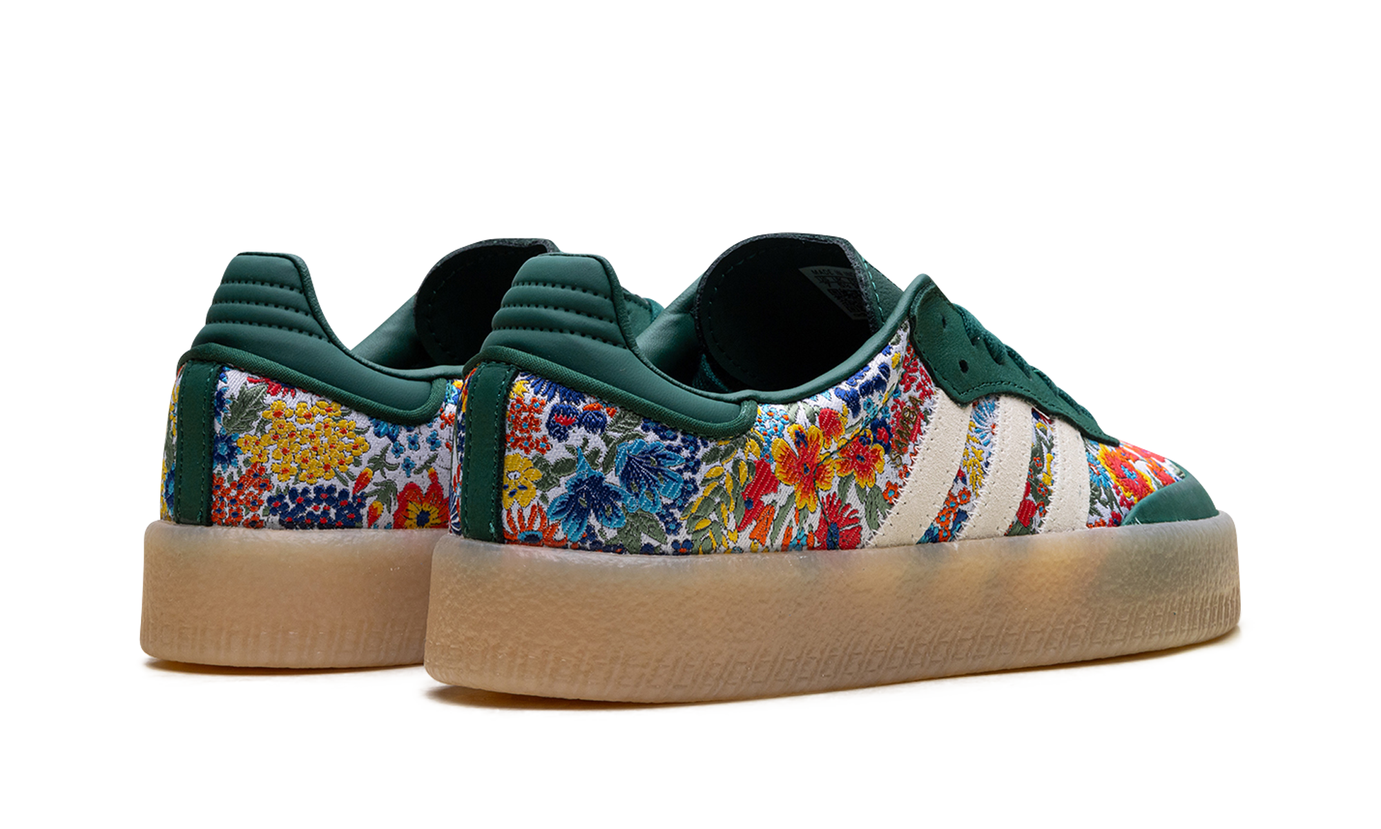 adidas sambae liberty london collegiate green women s+JH7289+diagnol right behind view