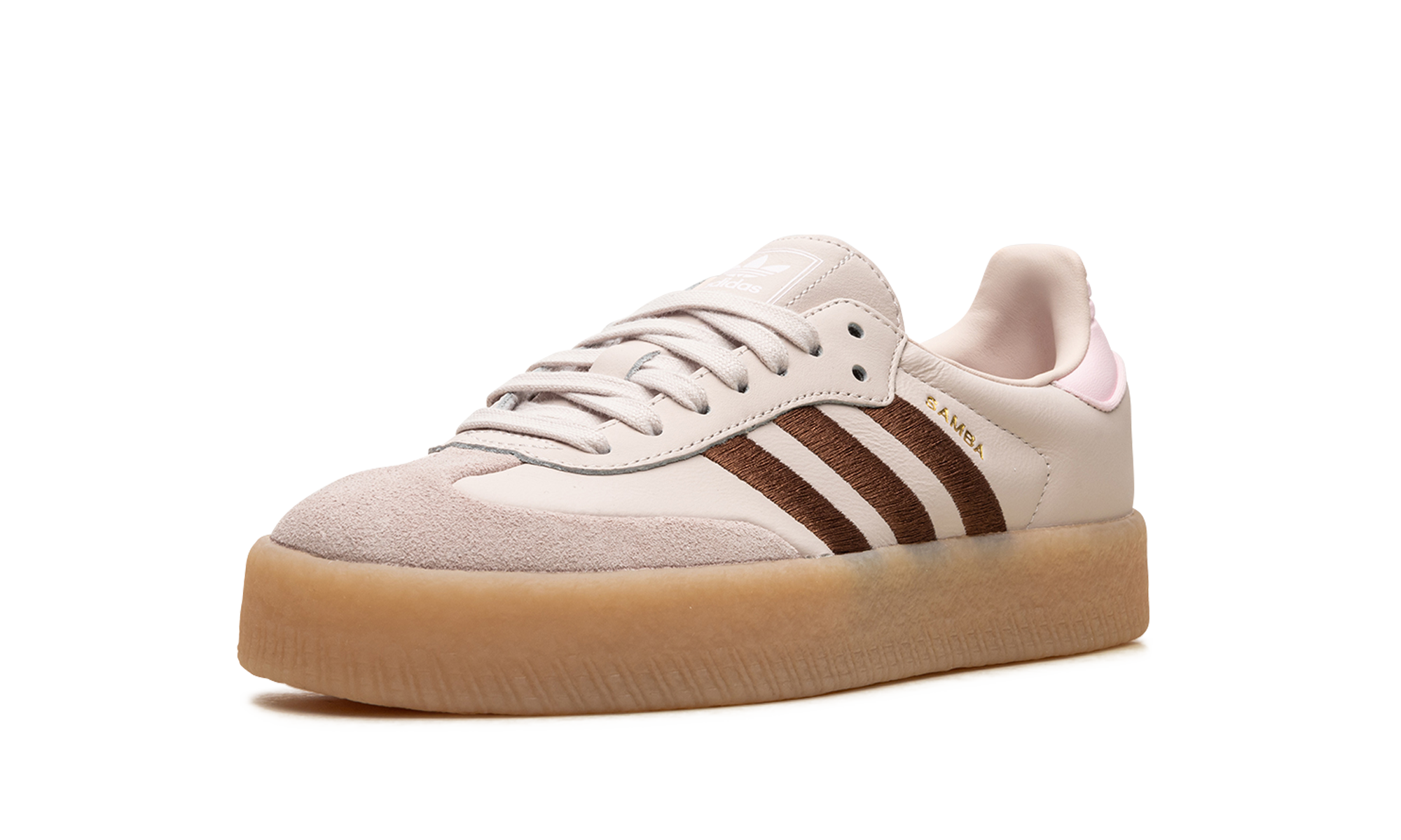 adidas sambae putty mauve gum women s+ID3737+left diagnol single view