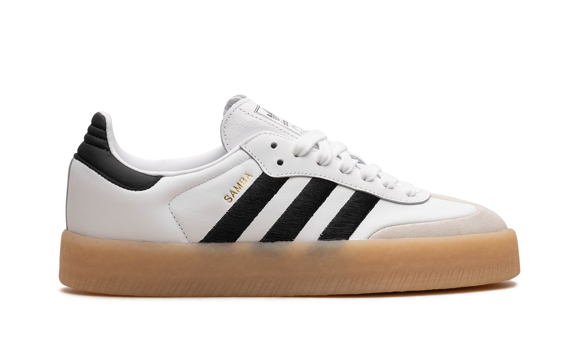 adidas sambae white black gum women s+IG5744+right view