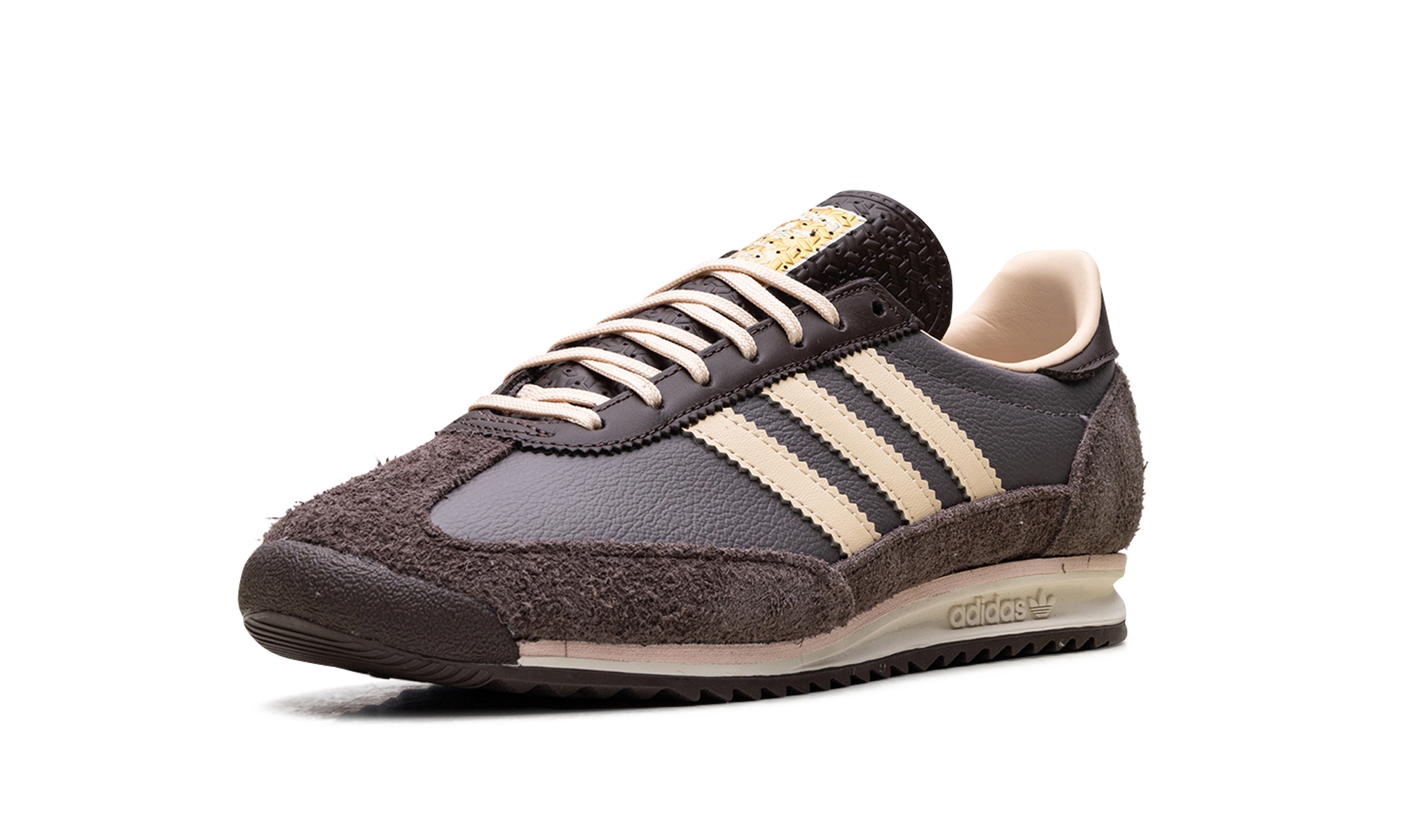adidas sl 72 og charcoal crystal sand brown women s+IF1937+left diagnol single view