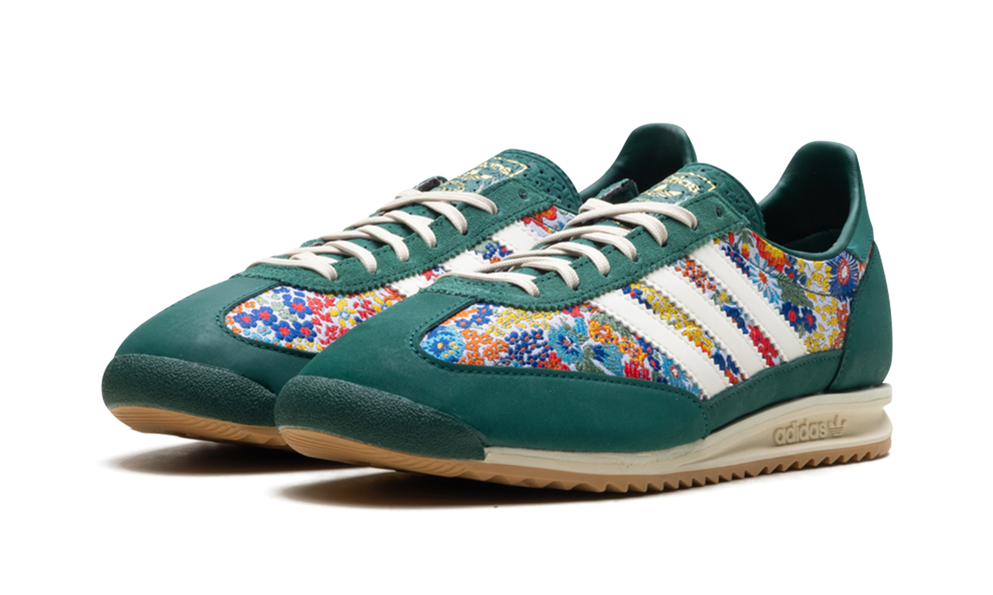 adidas sl 72 og liberty london collegiate green women s+JH7226+diagnol left view