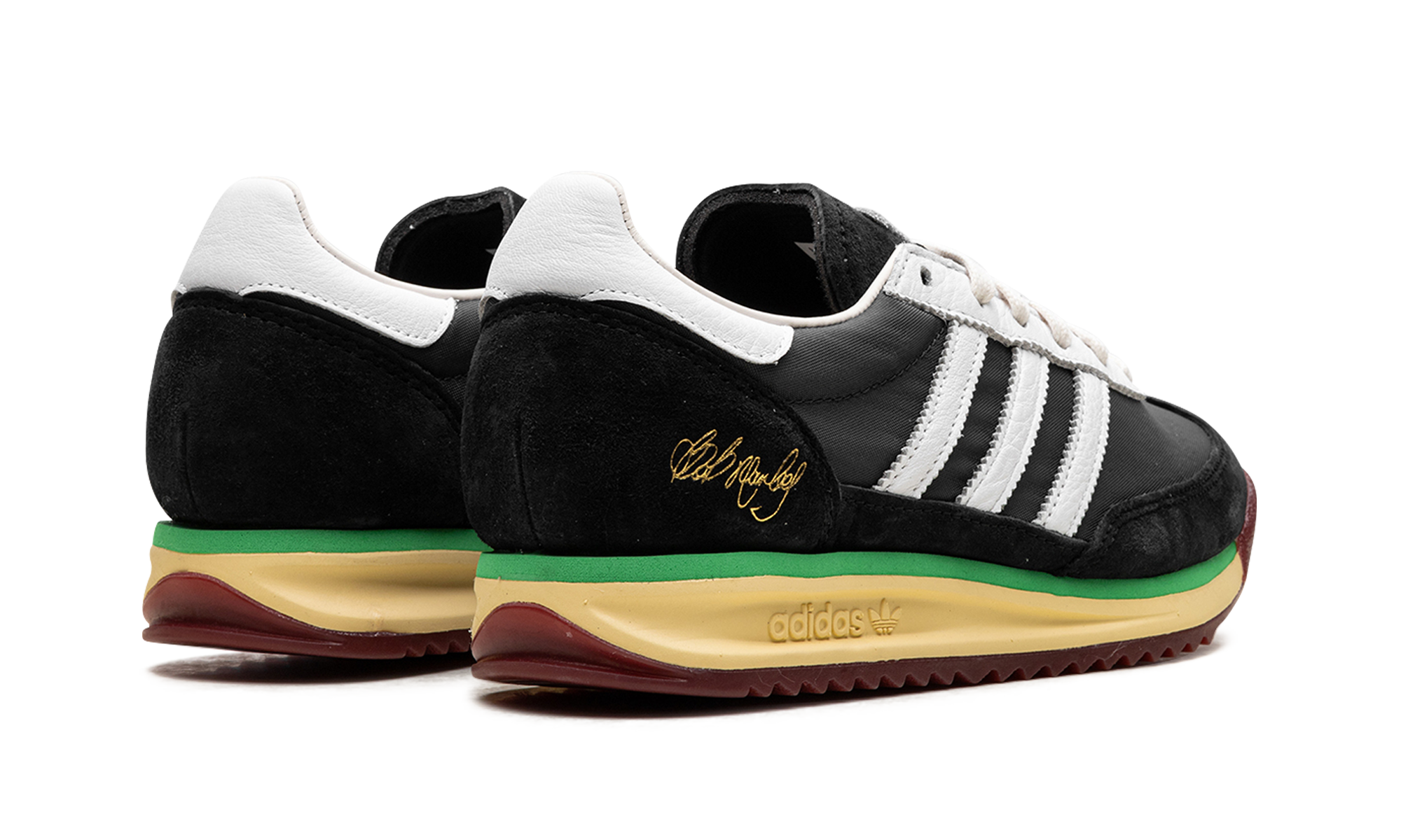 adidas sl 72 rs bob marley one love+JR7973+diagnol right behind view