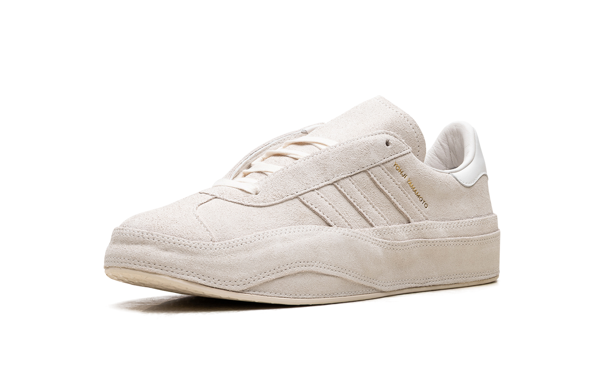 adidas y 3 gazelle cream white+HQ6517+left diagnol single view