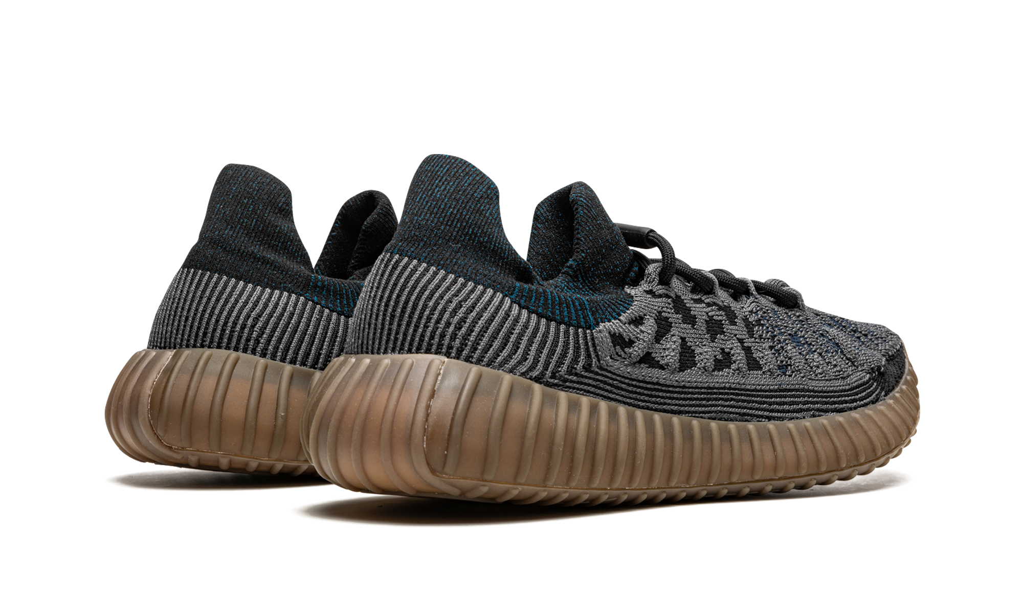 adidas yeezy 350 v2 cmpct slate blue+GX9401+diagnol right behind view