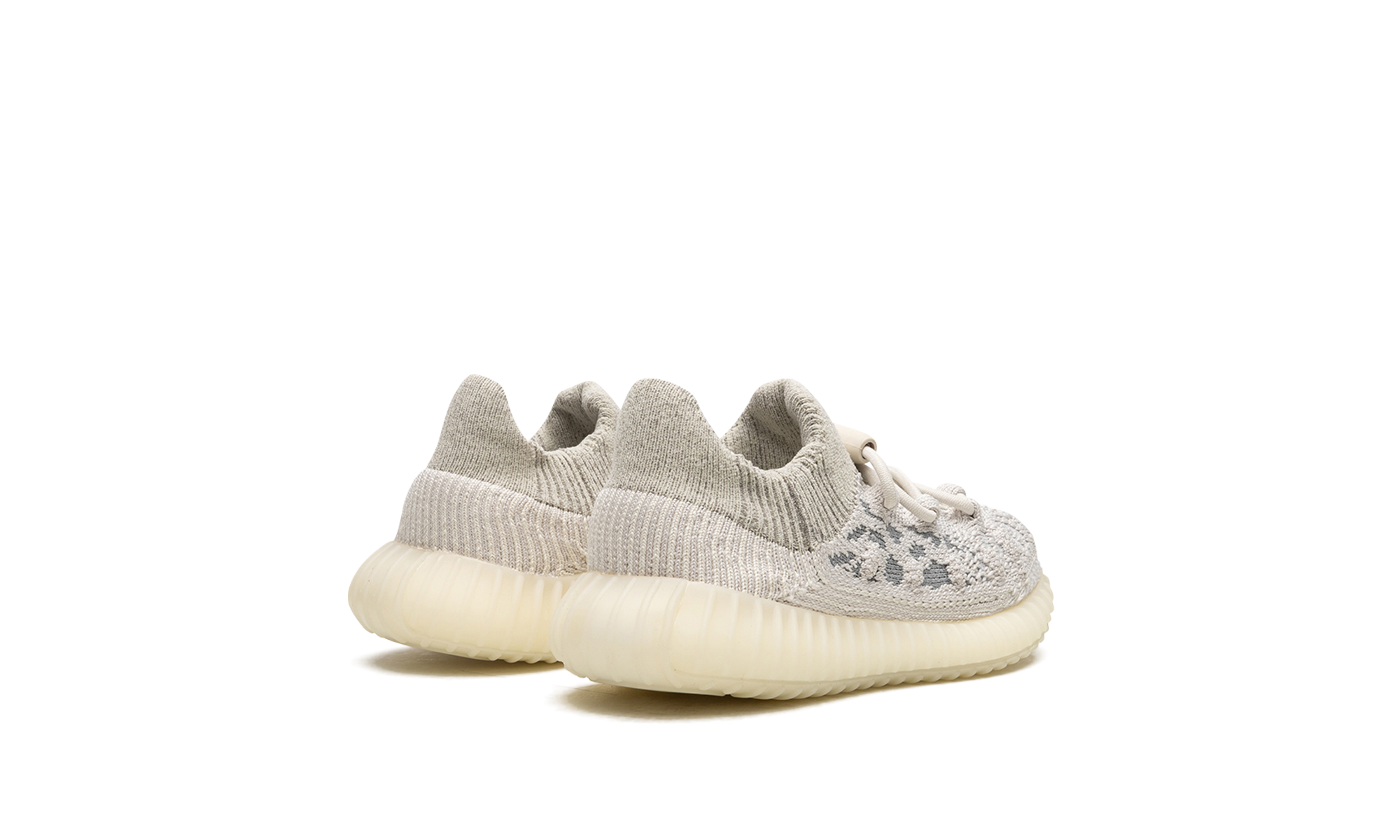adidas yeezy 350 v2 cmpct slate bone infants+HQ4633+diagnol right behind view
